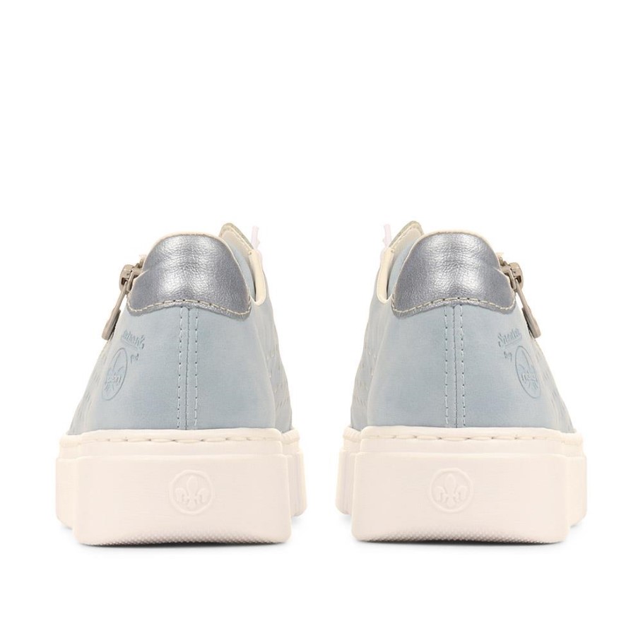 Rieker Blue Breathable Summer Trainers