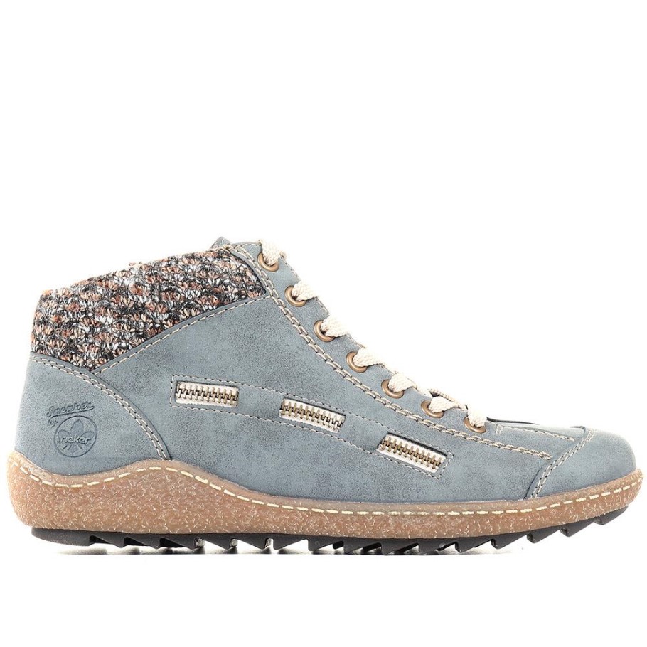 Rieker Blue Joely Ankle Boots