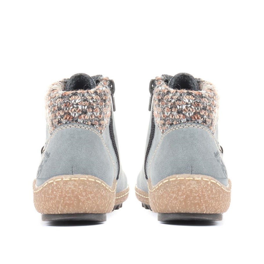 Rieker Blue Joely Ankle Boots