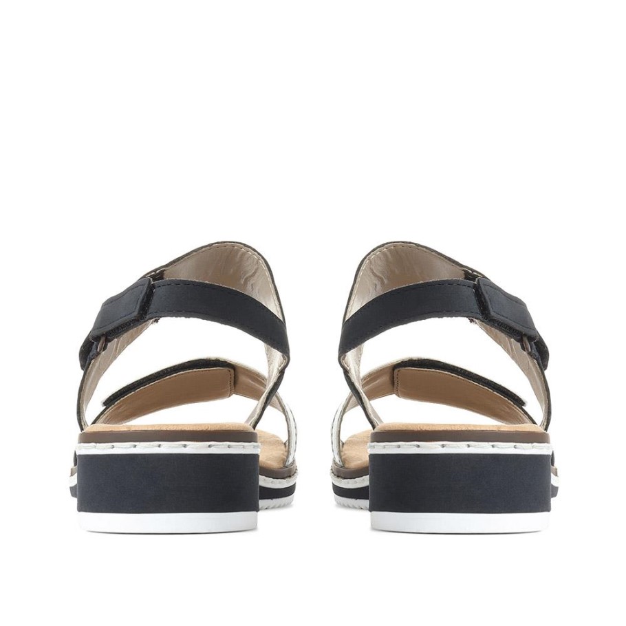 Rieker Comfortable Slingback Sandals Navy