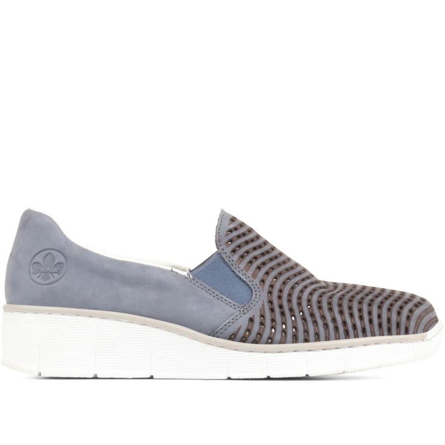 Rieker Denim Slip-On Summer Shoes