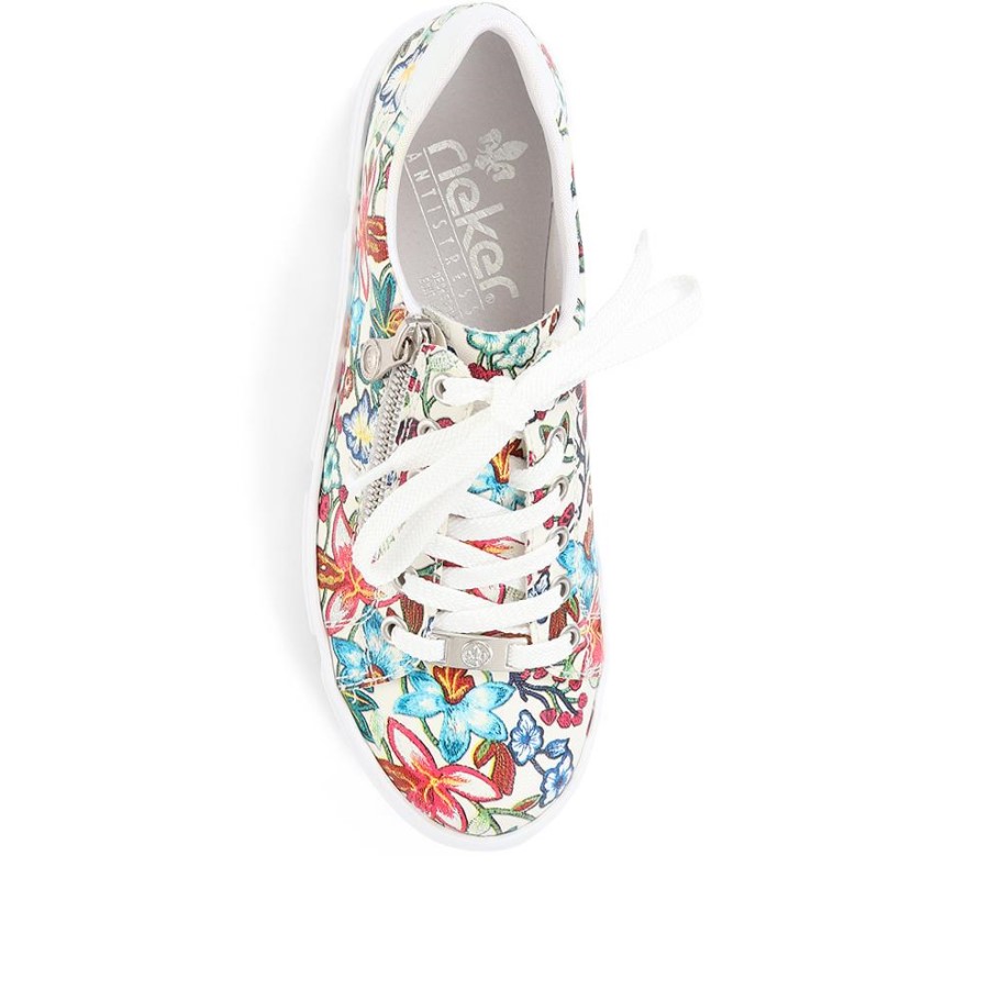 Rieker Floral Chunky Platform Trainers
