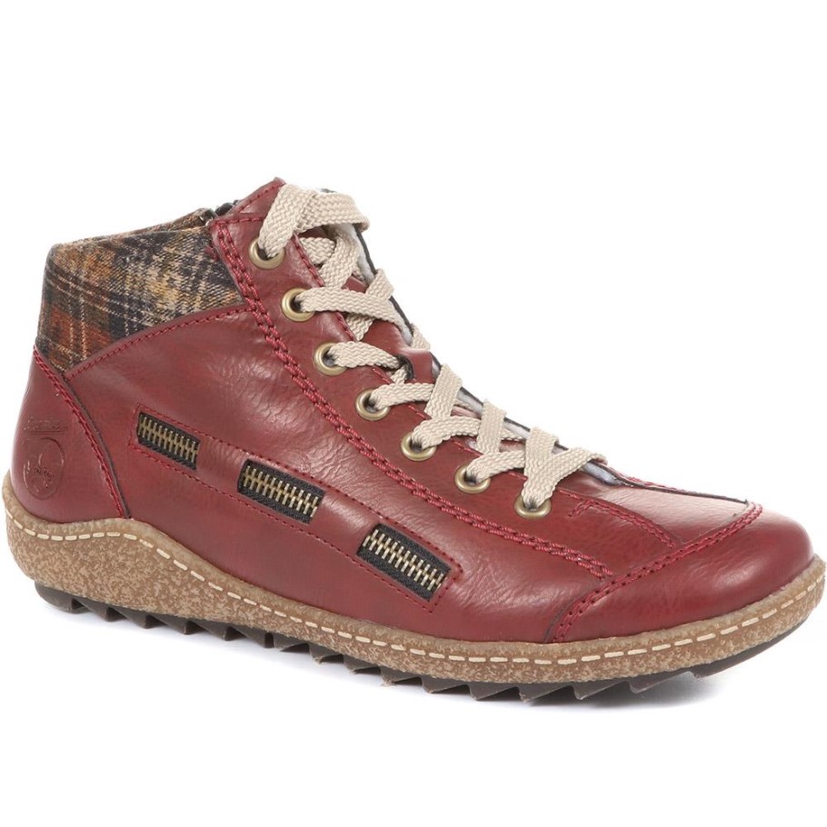 Rieker Joely Ankle Boots Burgundy