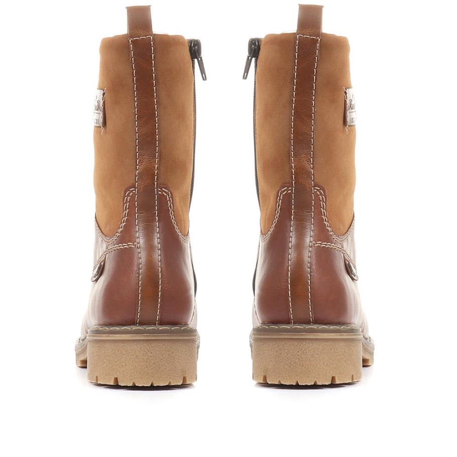 Rieker Lace Up Boots Brown