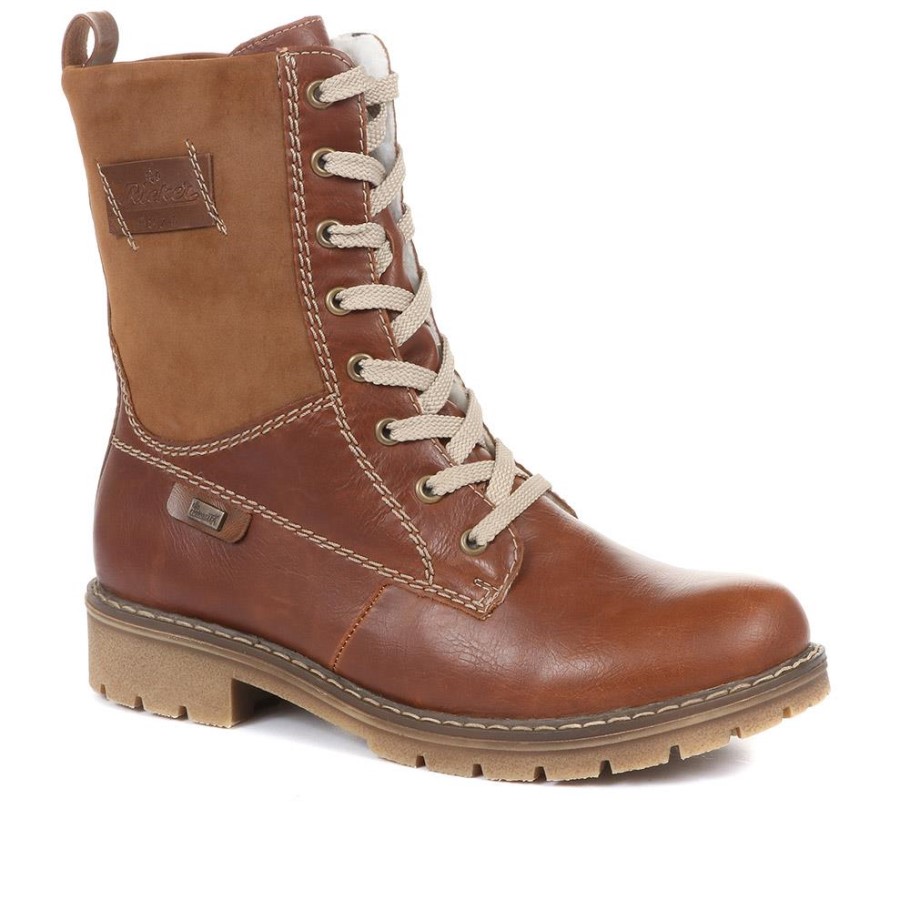Rieker Lace Up Boots Brown