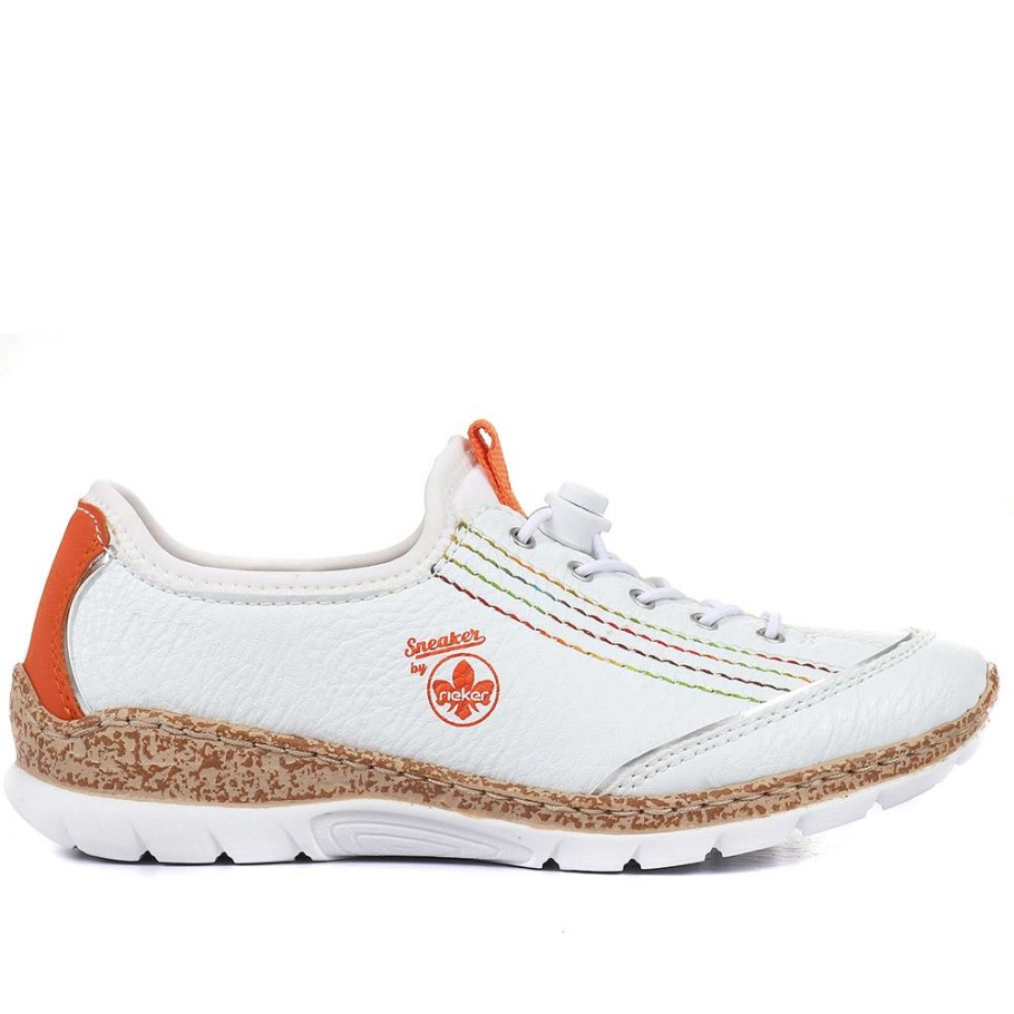 Rieker Shock-Absorbing Slip On Trainers White